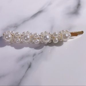 Brand New Faux Pearl Hair Barrette Hair Clip